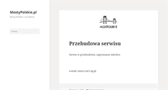 Desktop Screenshot of mostypolskie.pl